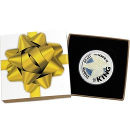 2026 Let Us Rejoice the King is Born 1oz .999 Silver Medallion Enameled in Gift Box