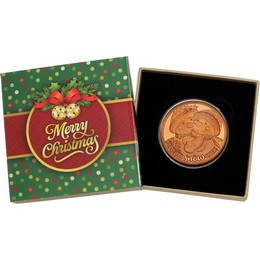 2026 I Love You Snow Much! Snowman 1oz Copper Medallion in Gift Box