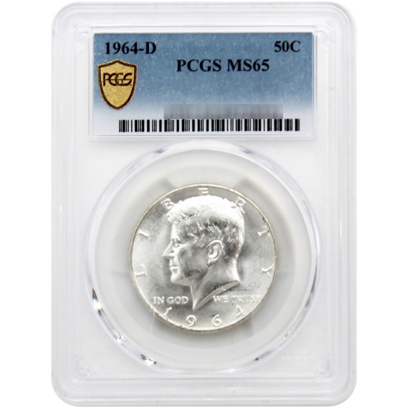 1964 D Kennedy Half Dollar PCGS MS65 | The Coin Vault