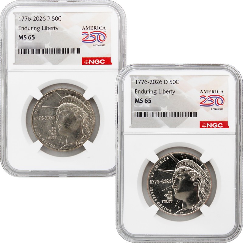 激レア アメリカ ギフトカード 6枚セット usdm 2026 P&D Semiquincentennial Half Dollar Set NGC MS65 America 250
