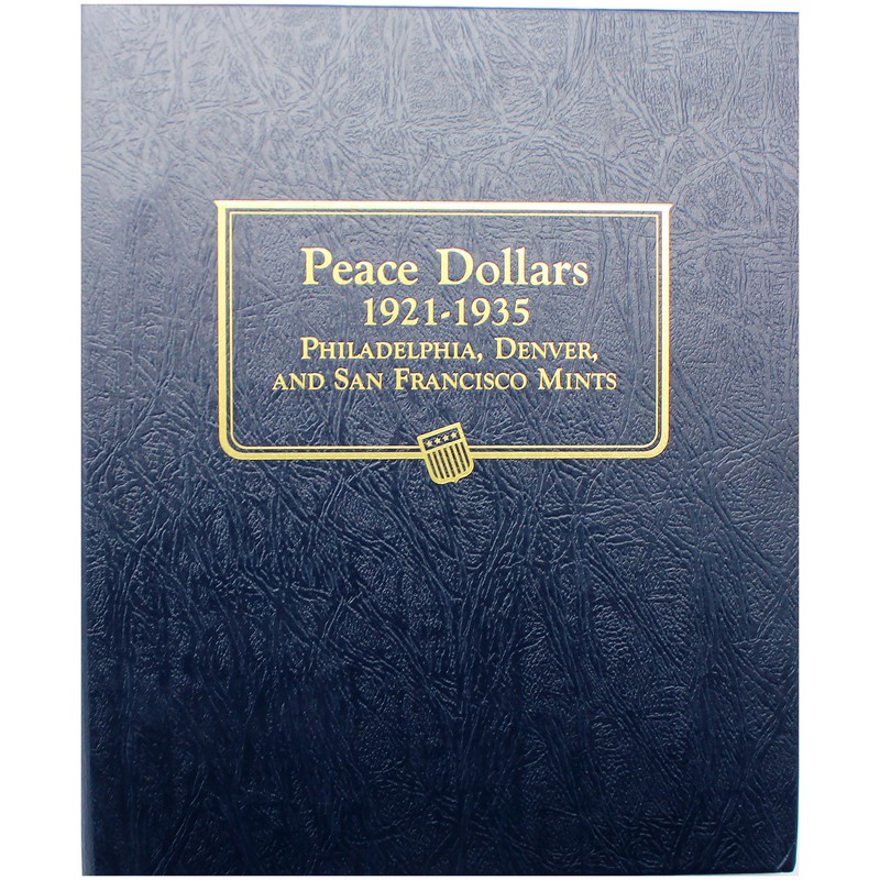 1921-1935 Complete Peace Dollar Set VG/XF Album | The Coin Vault