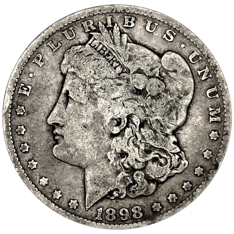 1898 O Morgan 90% Silver Dollar in XF/UNC condition