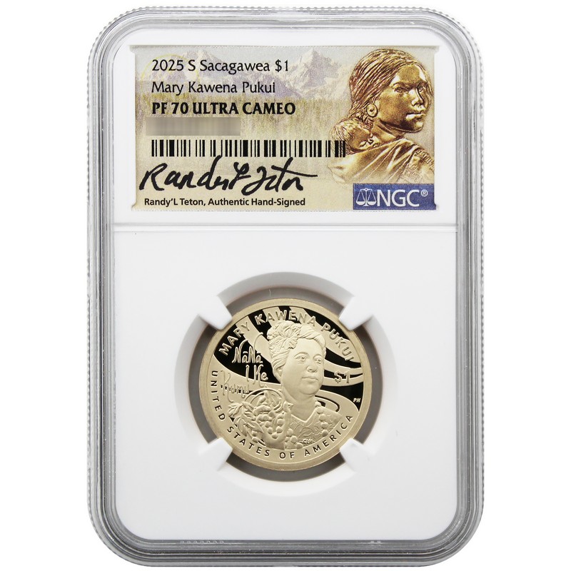 2025 S Proof Native American Dollar NGC PF70 UC Randy'L Teton
