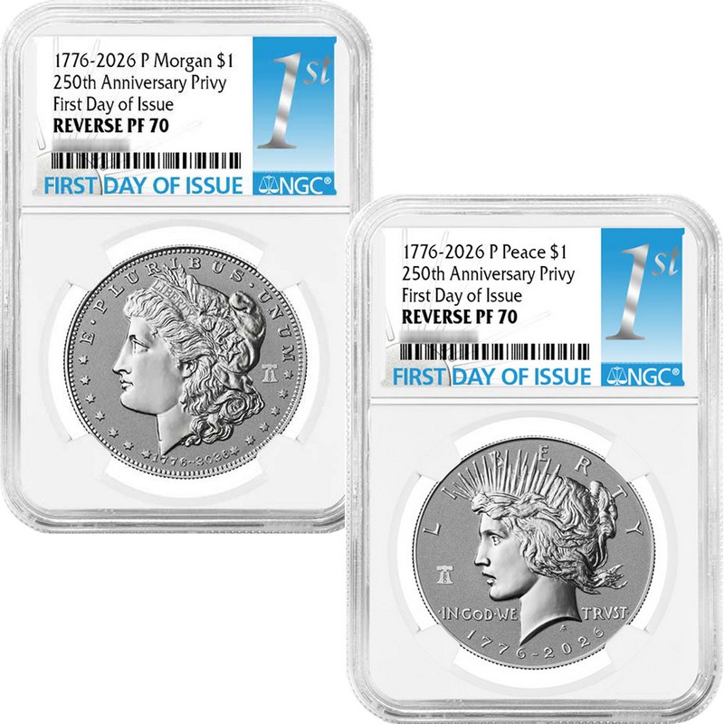2026 Morgan & Peace Bell Privy NGC PF70 FDI 1st Label | The Coin Vault