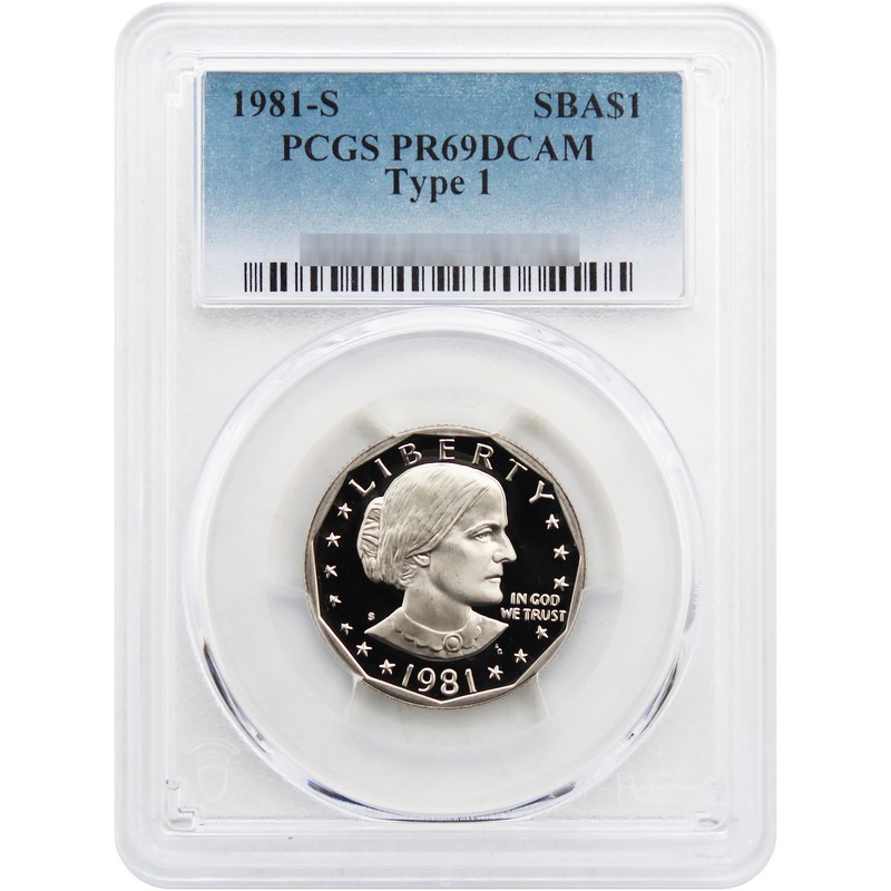 1981 S PF Type 1 Susan B. Dollar PCGS PR69 DCAM | The Coin Vault