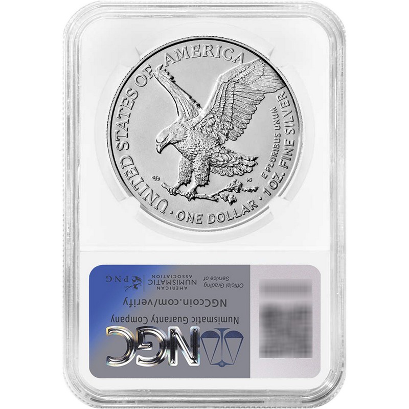2025 Silver Eagle NGC MS69 Brown Label | The Coin Vault