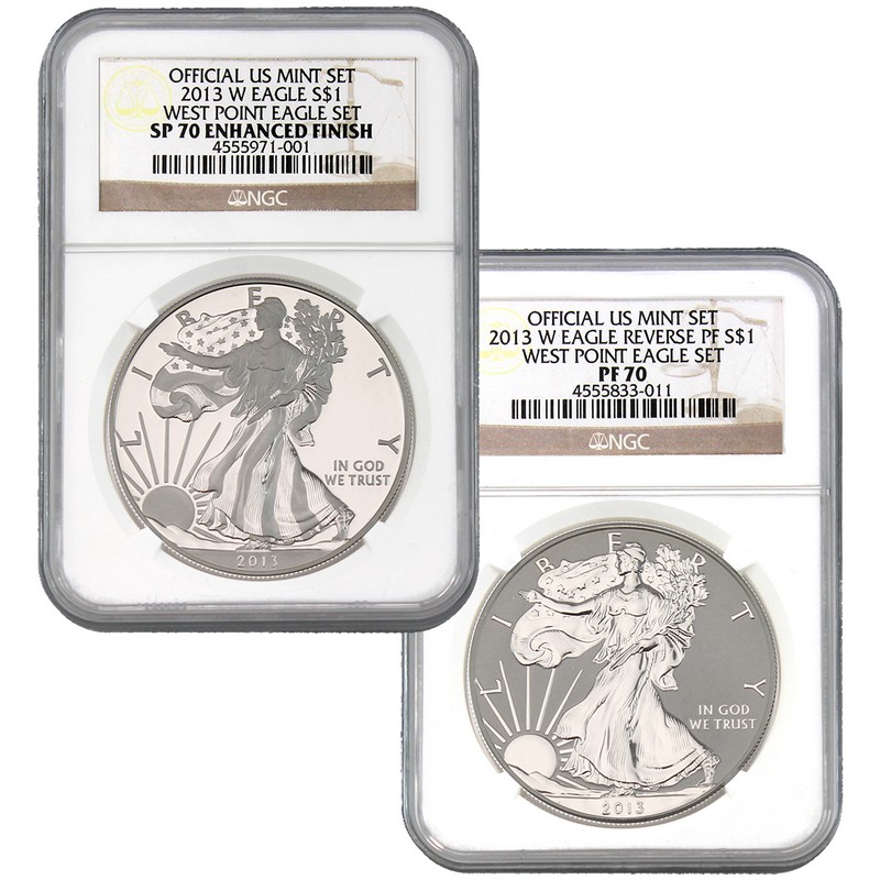 2013 WEST POINT 2-COIN SET ~ OGP ~ FREE SHIPPING 
