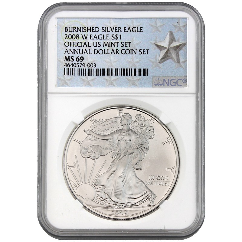 2008 W Burn SAE Annual $ Set NGC MS69 Sil Star Label | The Coin Vault