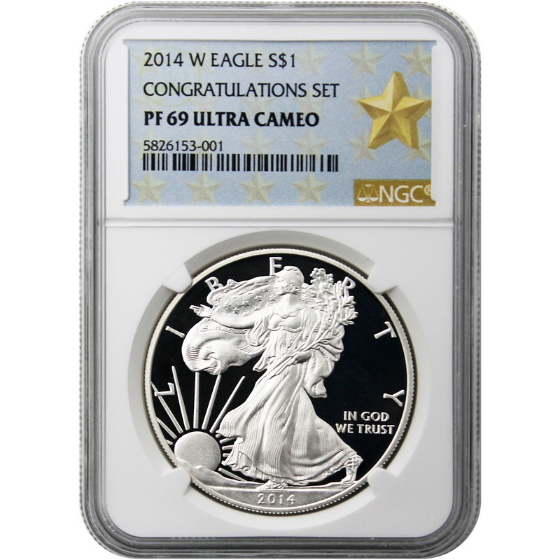 2014 W Congrats SAE NGC PF69 UC Gold Star Label | The Coin Vault
