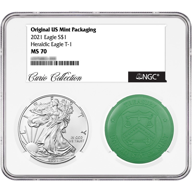 2021 Type 1 Silver Eagle NGC MS70 w/ Original U.S. Mint Packaging