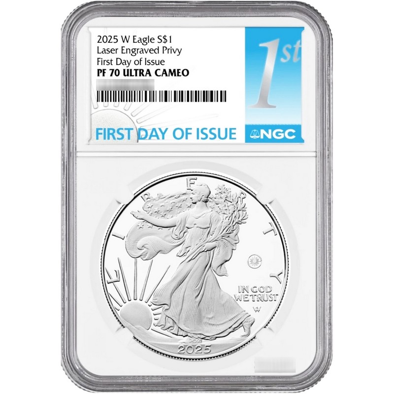 2025 W PF SAE Laser Engraved Privy NGC PF70 UC FDI | The Coin Vault