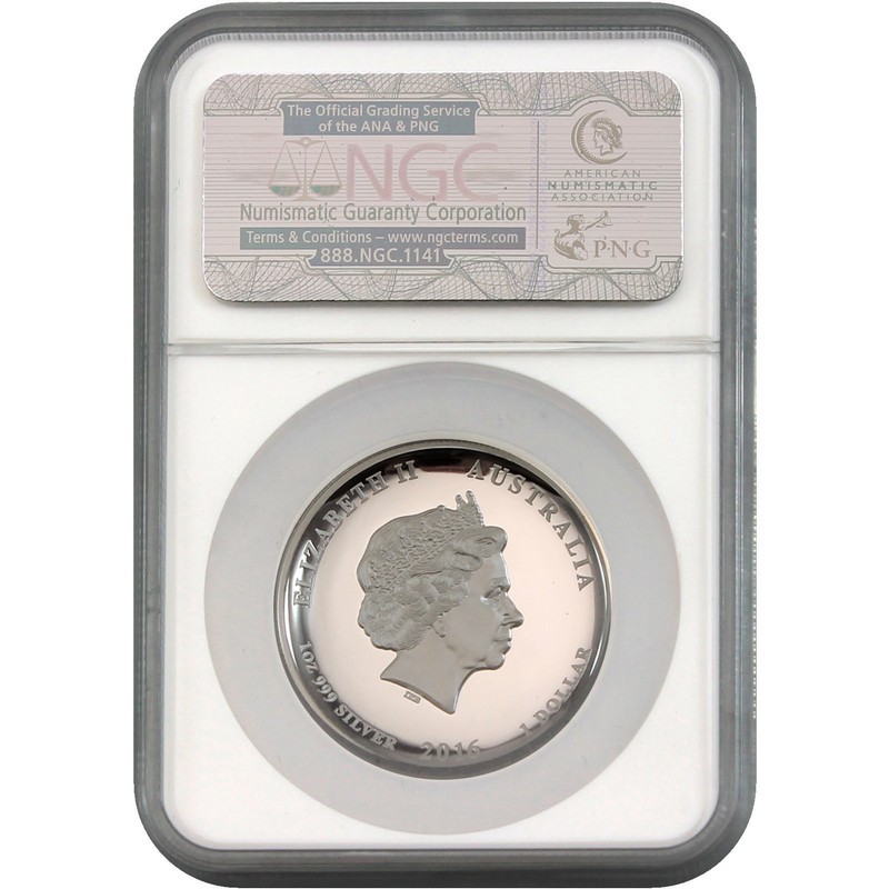 2016 P Australia Silver High Relief Monkey NGC PF70 UC One of first 500 Struck