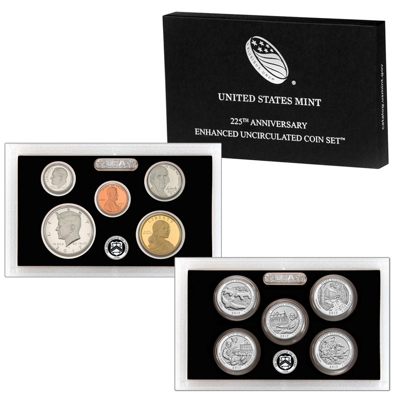 225th Ann Enhanced Unc Coin Set OGP | The Coin Vault