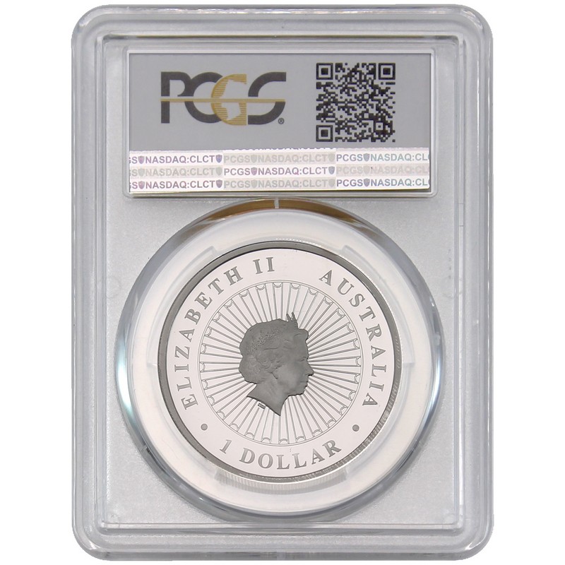 Australia Opal Lunar Year Of Rooster 2017 1oz Silver Proof Coin PCGS PR 69 DCAM