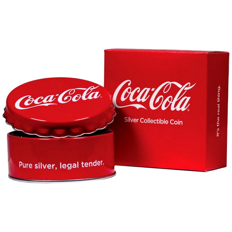 2018 Silver Coca-Cola® Bottle Cap | The Coin Vault