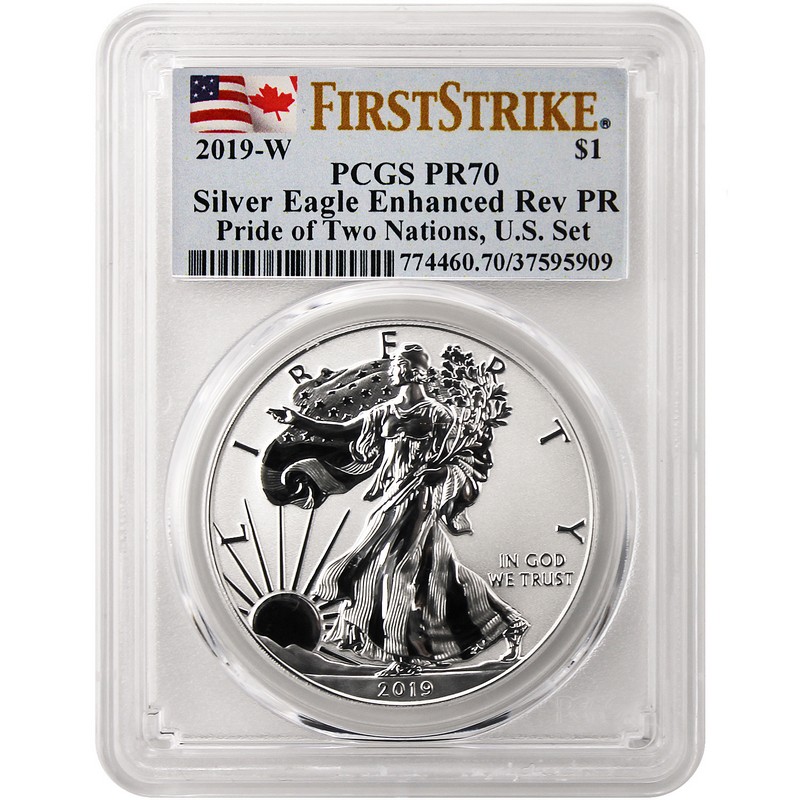 2019 POTN 2-Coin Set PCGS 70 FS Dual Flag Label | The Coin Vault