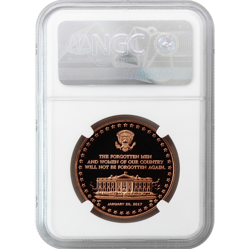 2020) Bronze Medal Trump NGC MS69 ER Trump Label | The Coin Vault