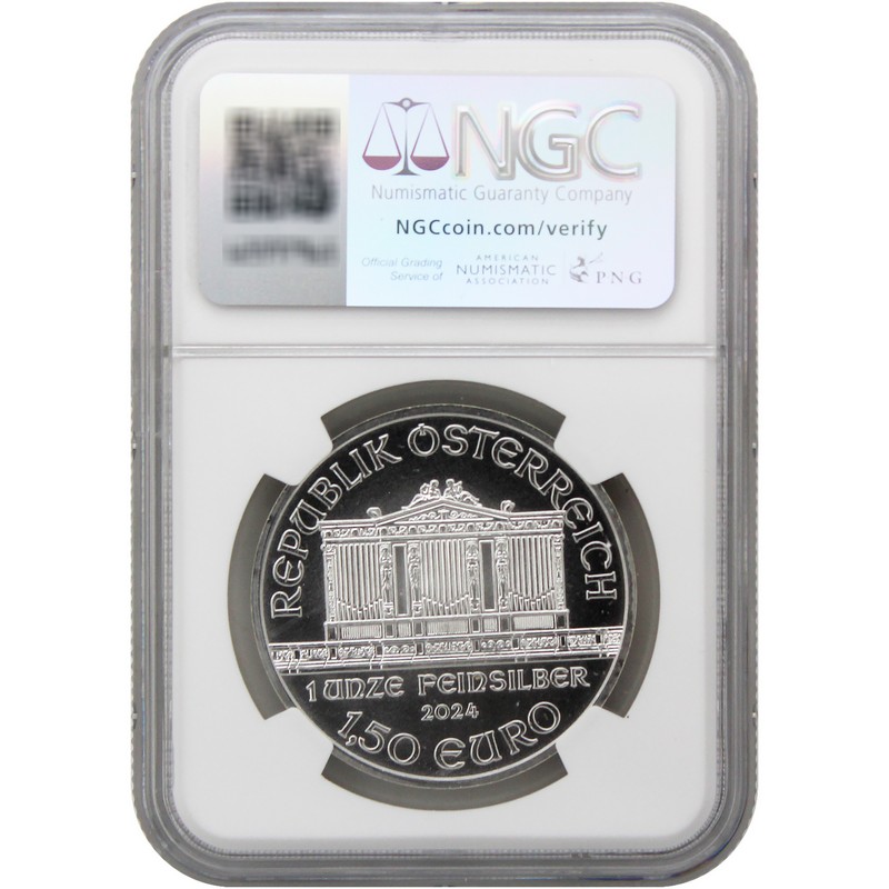 2024年 シルバー モナリザ×ゴッホ 2024 Fiji Mona Lisa x Van Gogh 1oz Silver Colorized Coin NGC PF 69