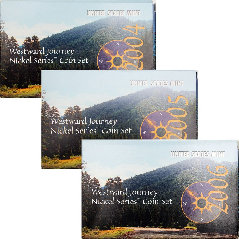 2004-2005-2006 Westward Journey Nickel Set Trio | The Coin Vault