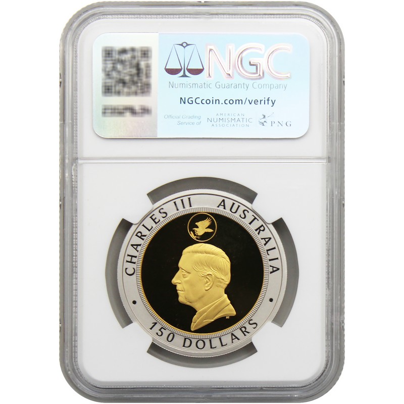 2024 P125 $150 Reverse Proof Australia 10th Anniversary 1.5