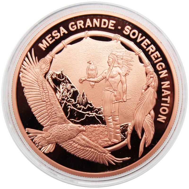 2025 $1 Mesa Grande Sovereign Nation 5oz Copper Moon Goddess Hanwi