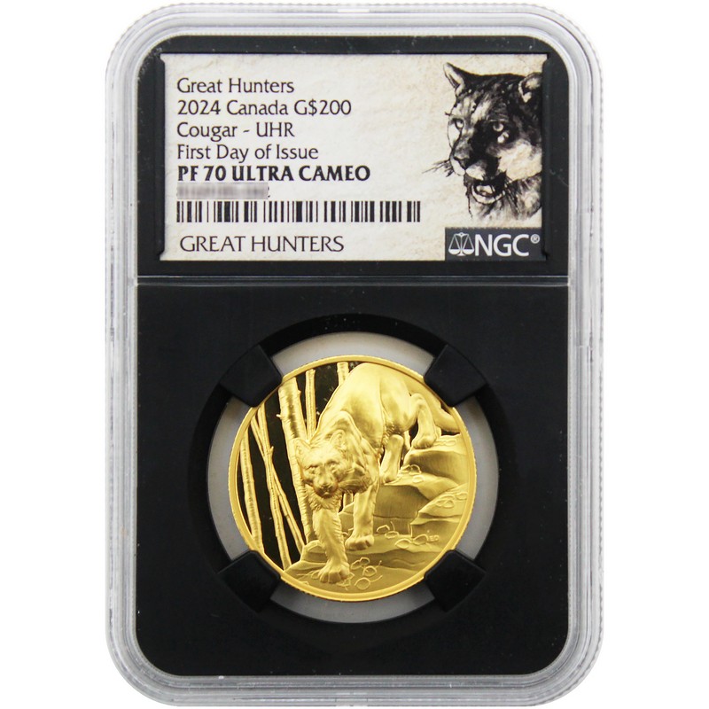 2024 $200 Proof Canada Great Hunters 1oz Gold Ultra High