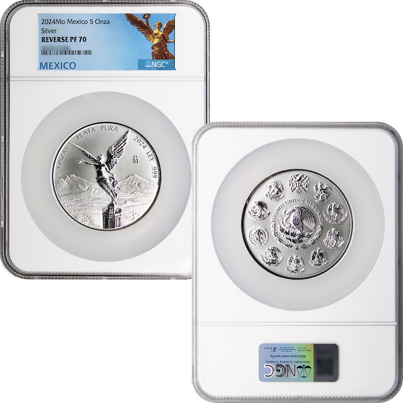 コレクション 2024 Mexico Libertad Silver Coin - PF70 2024 Proof Silver Mexican Libertad Onza 1/2 oz NGC PF70UC ER