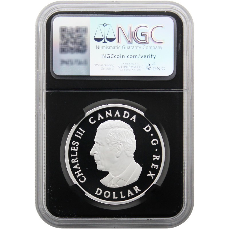 2025 $1 Proof Canada 1oz Silver Peace Dollar NGC PF70 UC FDI Black