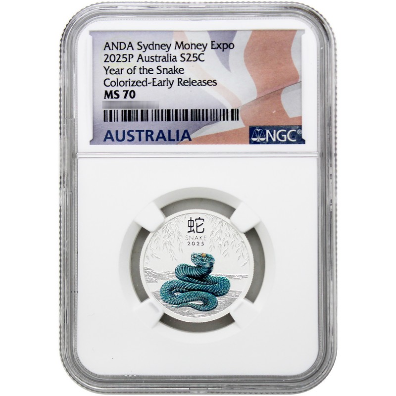 2025 P S25C Australia Lunar Series III 1/4oz Colorized Silver Year