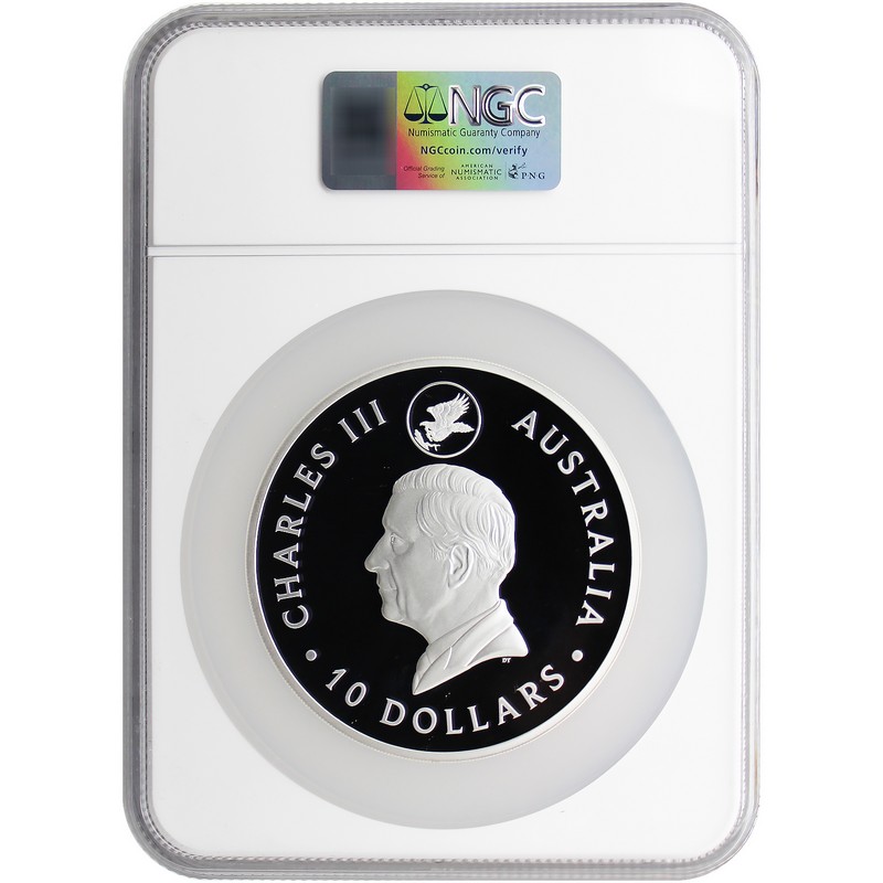 2024 P125 $10 Proof Australia 10oz Silver Wedge Tailed Eagle 10th