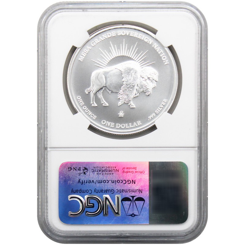 2025 $1 Mesa Grande Sovereign Nation 1oz Silver Native American