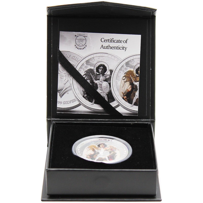 2025 5 Cedis Proof The Patron Saints 1oz Colorized Silver St