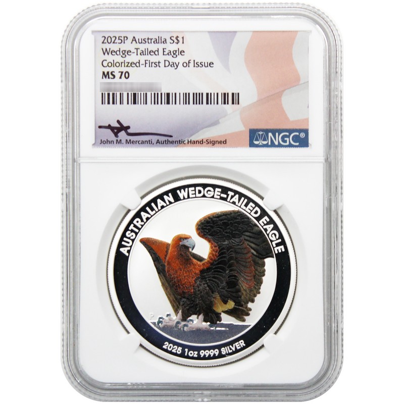 オーストラリア 2015年 ＄1 ウェッジテイルイーグル PCGS MS70 オーストラリア 2015年 ＄1 ウェッジテイルイーグル PCGS MS70