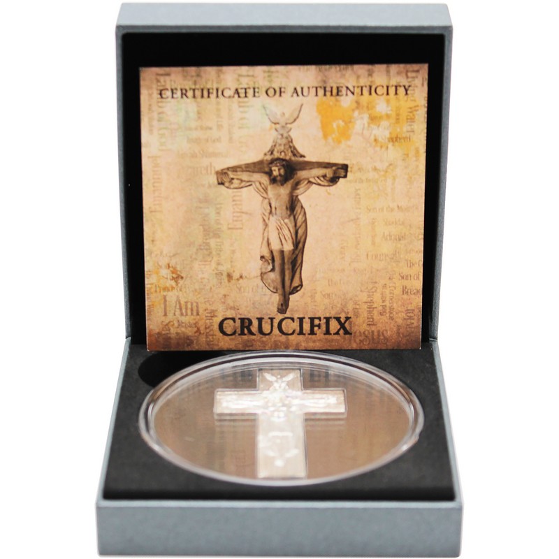2025 Cameroon 1oz Silver Holy Trinity Crucifix Coin OGP | The Coin