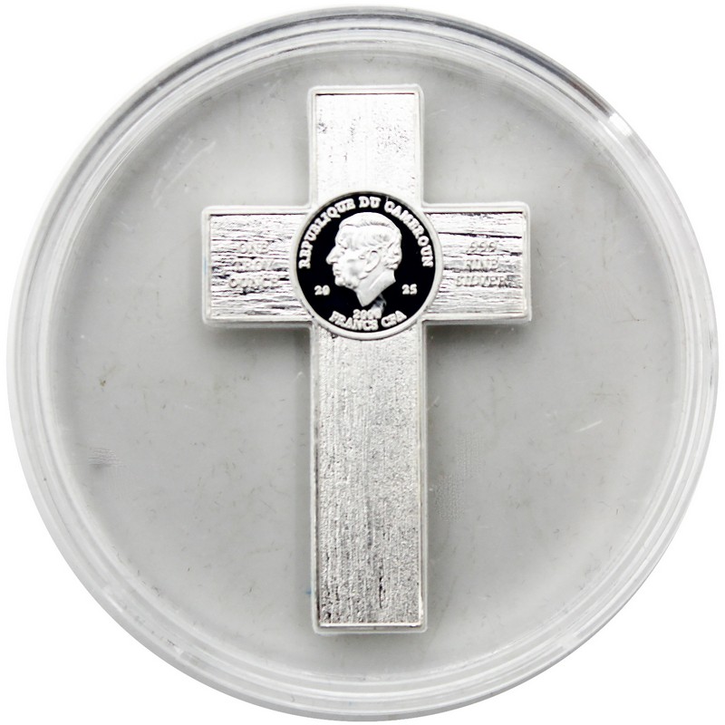 2025 Cameroon 1oz Silver Holy Trinity Crucifix Coin OGP | The Coin