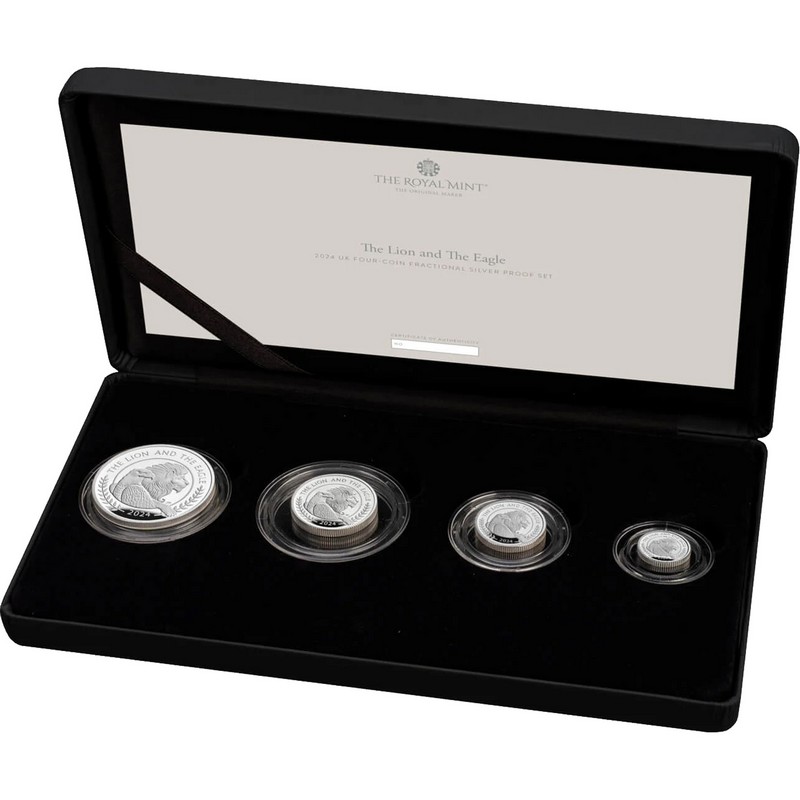 2024 Great Britain the Lion and the Eagle Silver Fractional Set 2024 Great Britain the Lion and the Eagle Silver Fractional Set