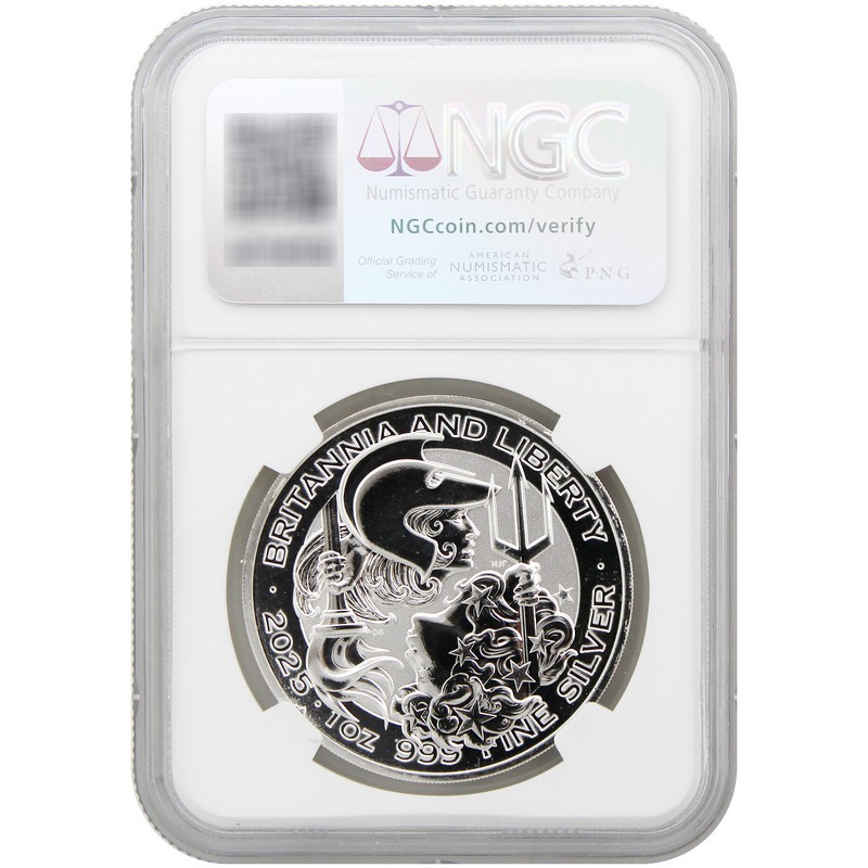 2025 Great Britain 1oz Silver Britannia & Liberty Mint Error Coin