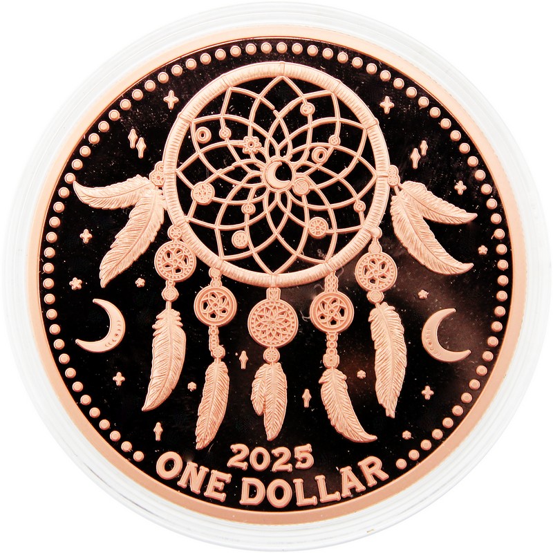 2025 $1 Mesa Grande Sovereign Nation 5oz Copper Dreamcatcher
