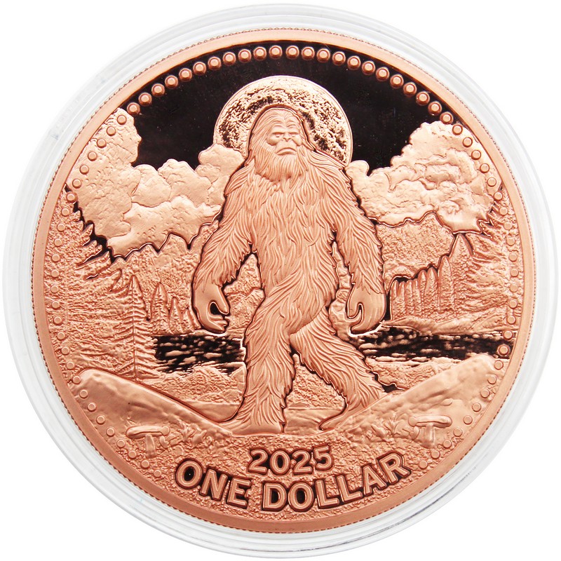 2025 $1 Mesa Grande Sovereign Nation 5oz Copper Bigfoot Prooflike