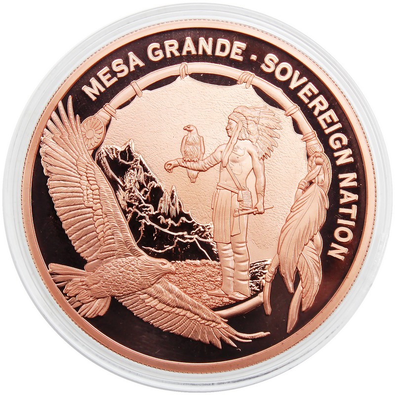 2025 $1 Mesa Grande Sovereign Nation 5oz Copper Bigfoot Prooflike