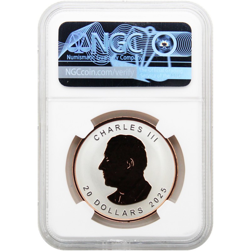 2013年カナダO’ NGC PF70 2792015-021 2025 $20 Reverse Proof Canada 1oz Rose Gold Silver Ultra High