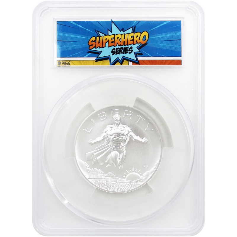 2025 DC Comics Superman 2.5oz Silver Medal PCGS MS70 FS Superhero