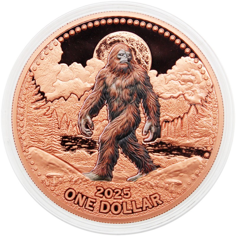 2025 $1 Mesa Grande Sovereign Nation 5oz Colorized Copper Bigfoot