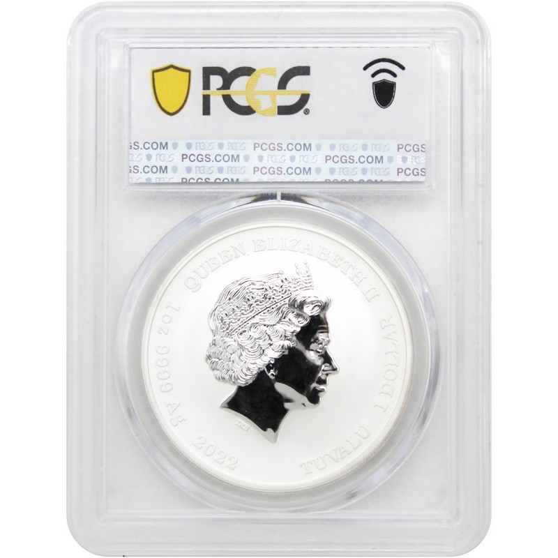2022 $1 1oz Silver 60 Years James Bond PCGS MS70 Blue Label | The