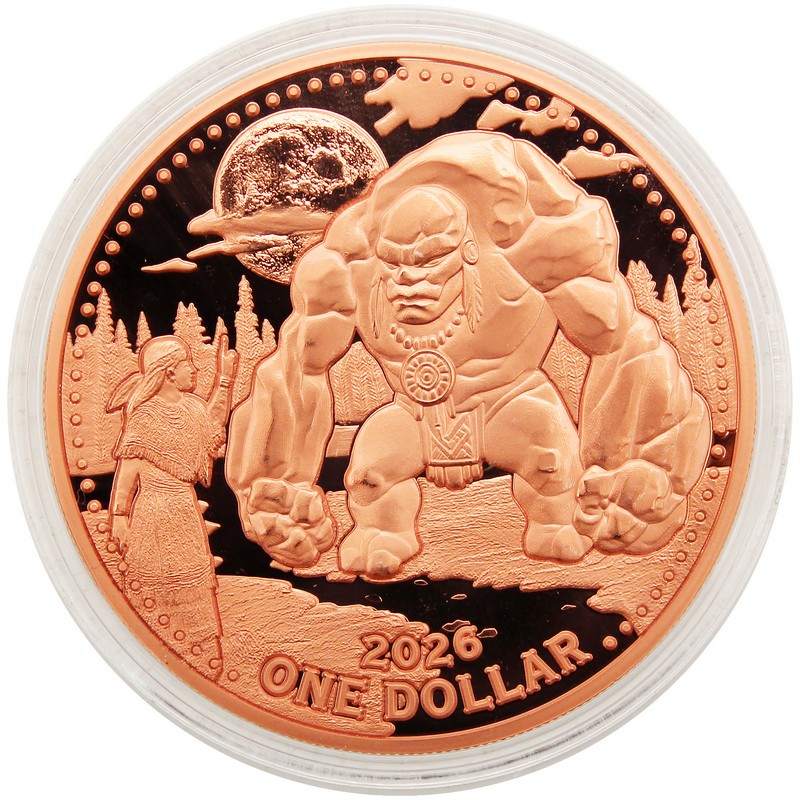 2026 $1 Mesa Grande Sovereign Nation 5oz Copper Stone Giant