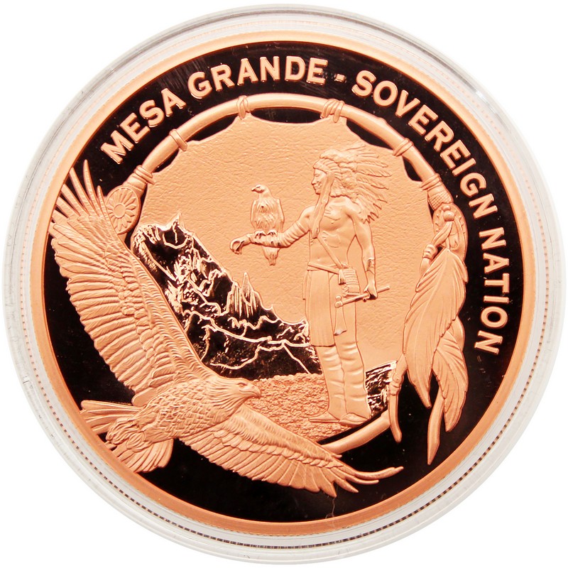 2026 $1 Mesa Grande Sovereign Nation 5oz Copper Stone Giant