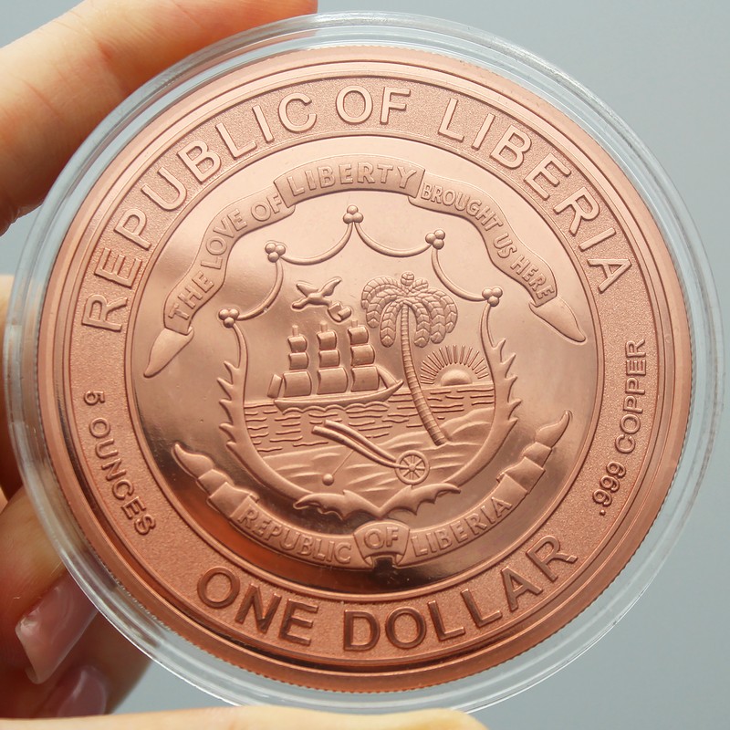 2026 $1 Liberia 5oz Copper High Relief Lunar Year of the Horse