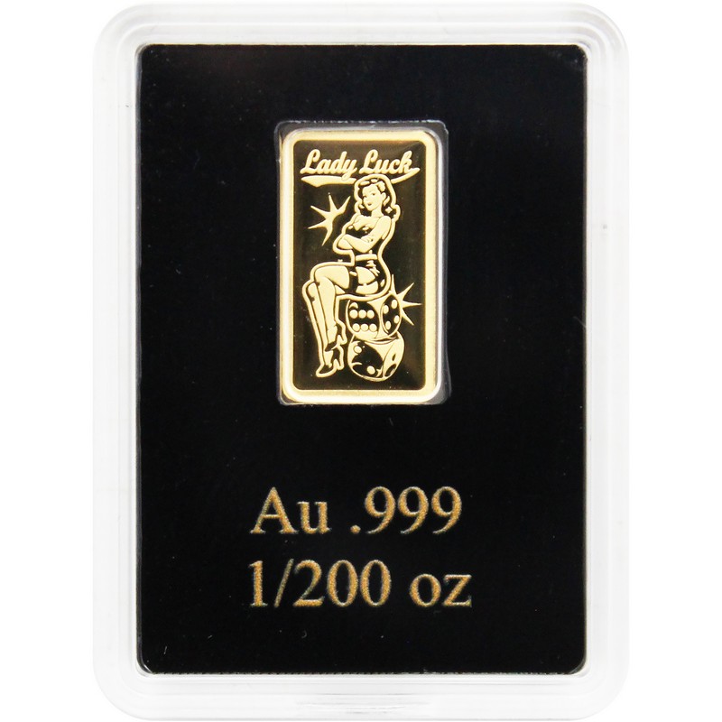 2026 $20 Liberia 1/200oz Gold Lady Luck Prooflike Ingot | The Coin