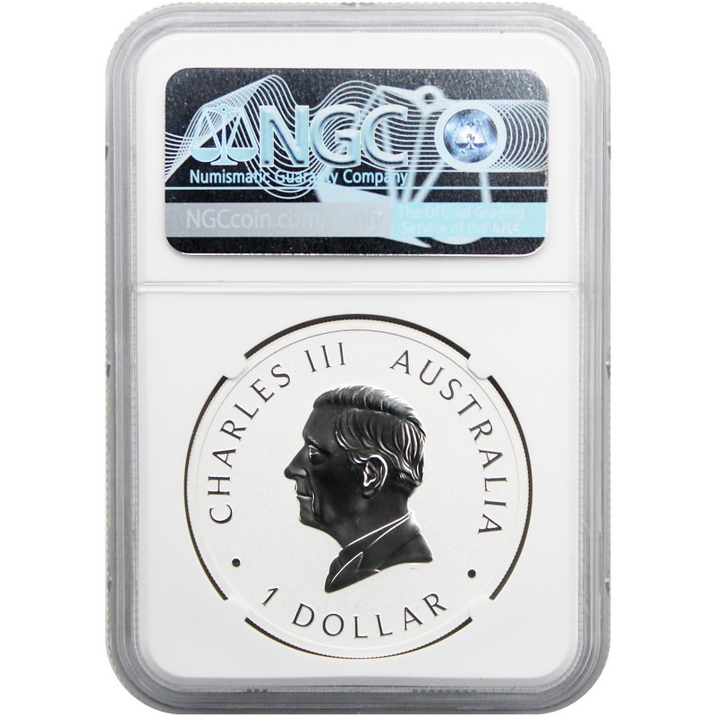 2026 Australia 1oz Sil WT Eagle NGC MS70 Flag Label | The Coin Vault