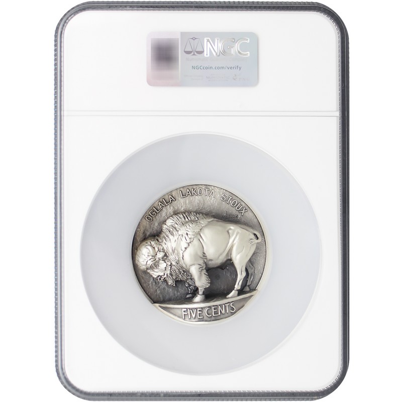 2026 Beyond Relief 5oz Sil Buffalo Nickel NGC MS70FDI | The Coin Vault